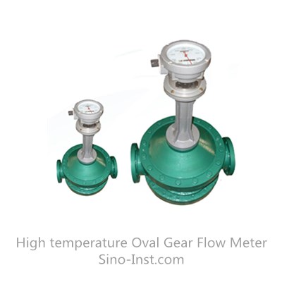 High temperature Oval gear mechanical asphalt analog flowmeter