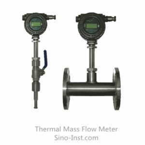 insertion and pipe type thermal mass flow meters