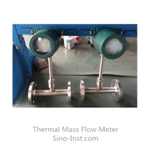 pipe type thermal mass flow meter