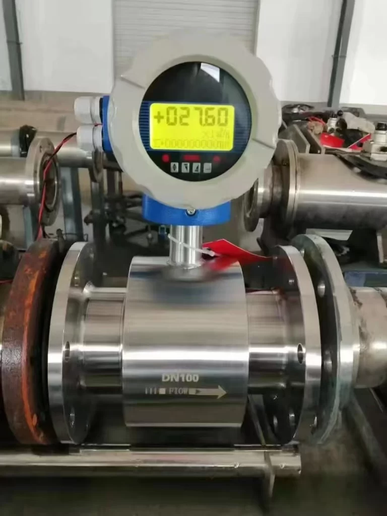 Electromagnetic flow meter calibration