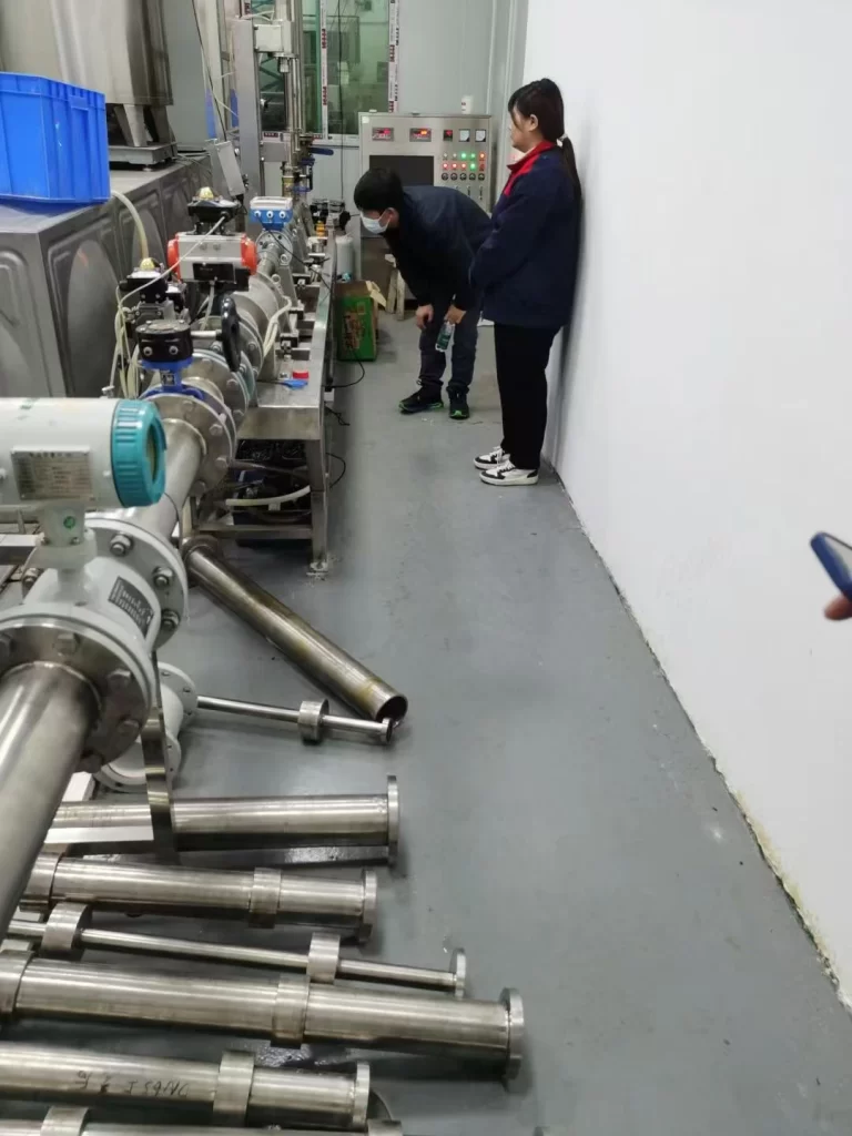 Standard method flow meter calibration