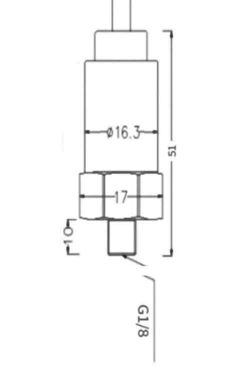 Compact Pressure Transducer Dimensions 1