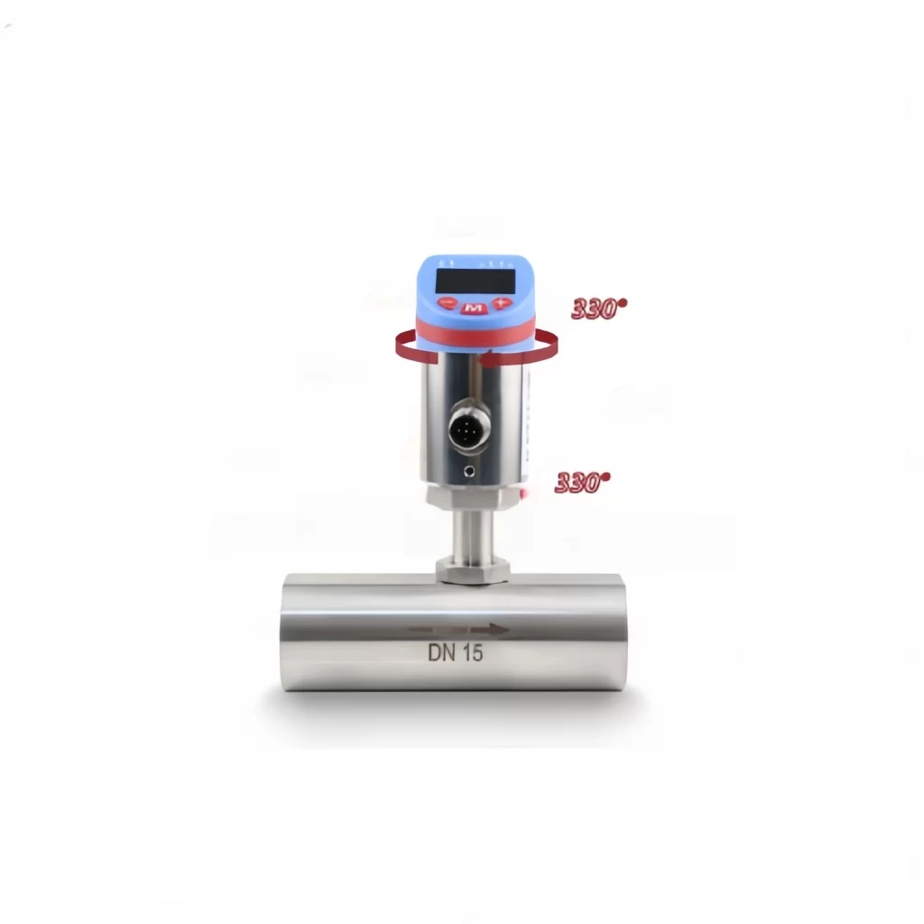 Electronic turbine flow sensor