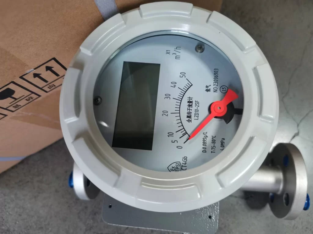 Stainless steel metal rotor flow meter for hydrogen