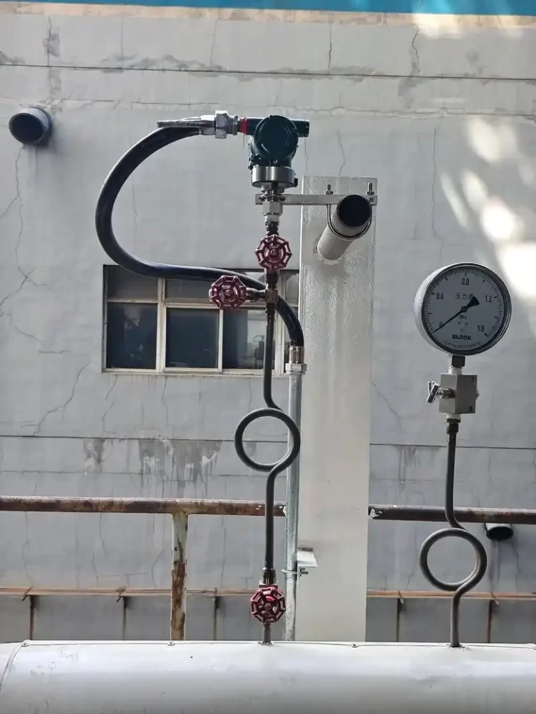 Natural gas pressure measurement