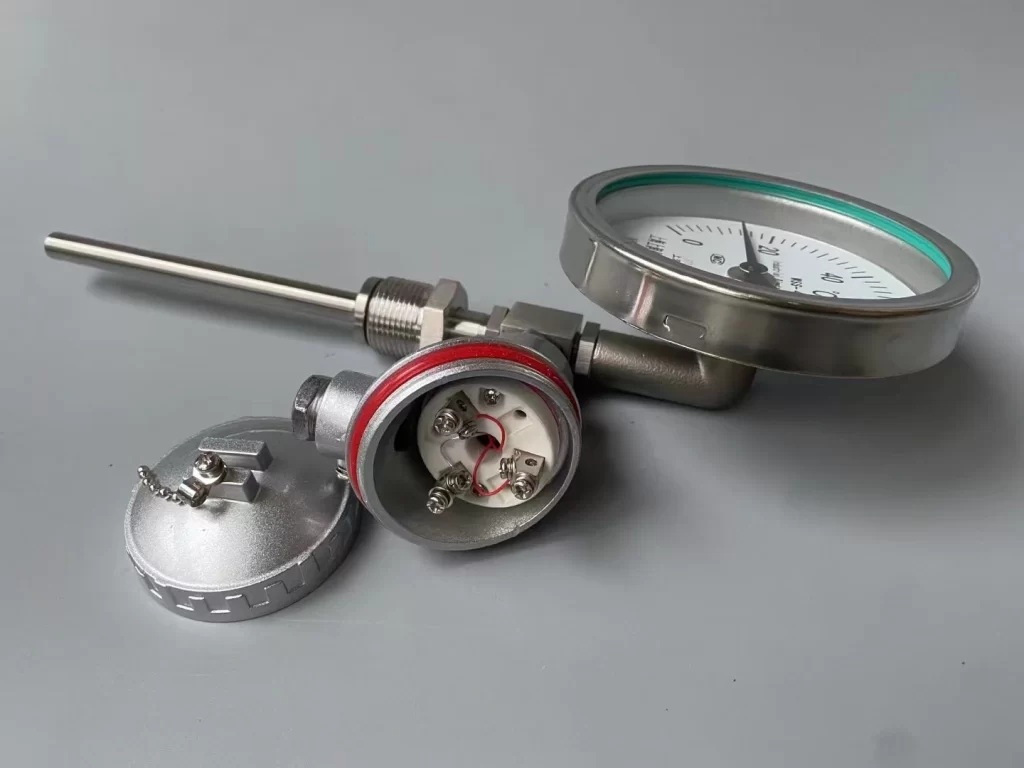 Industrial Bimetallic Stem Thermometers with Remote Output