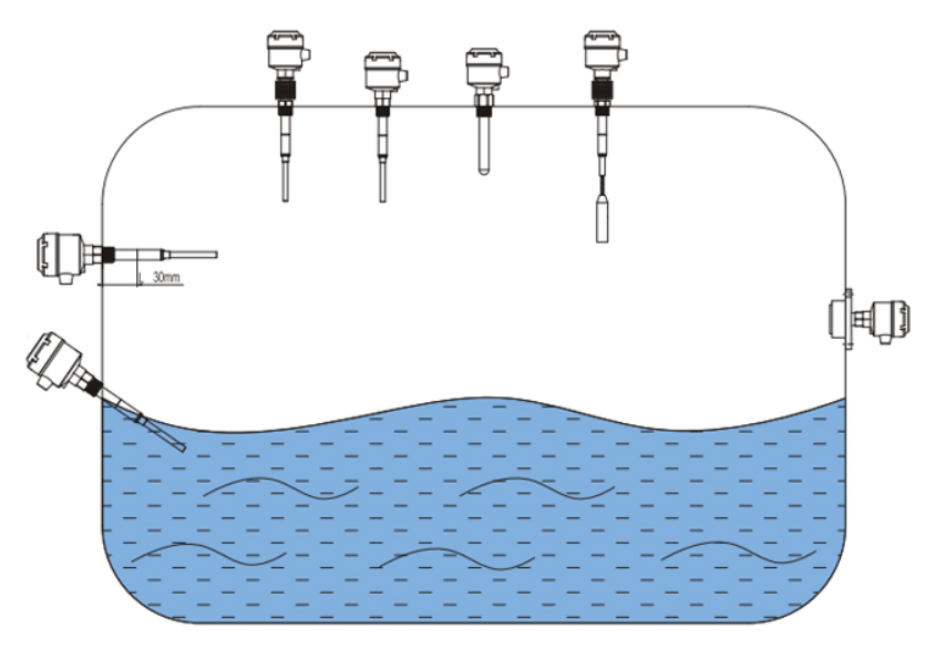 Contact type liquid level switch