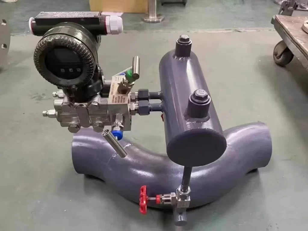 Bend pipe flow meter