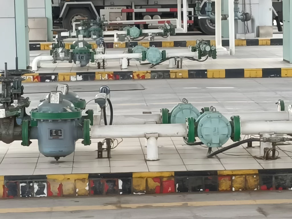 Oil depot installation Positive Displacement Flow Meter