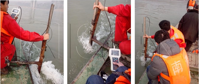 Portable ultrasonic depth sounder application