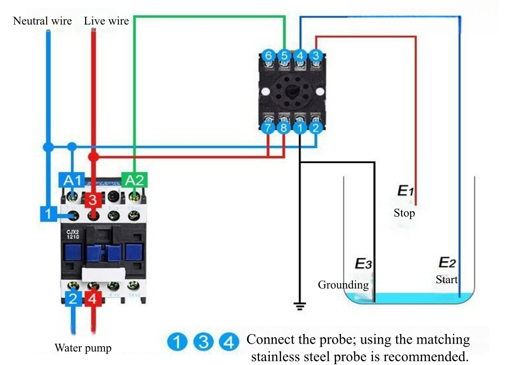 220VAC automatic drainage wiring diagram