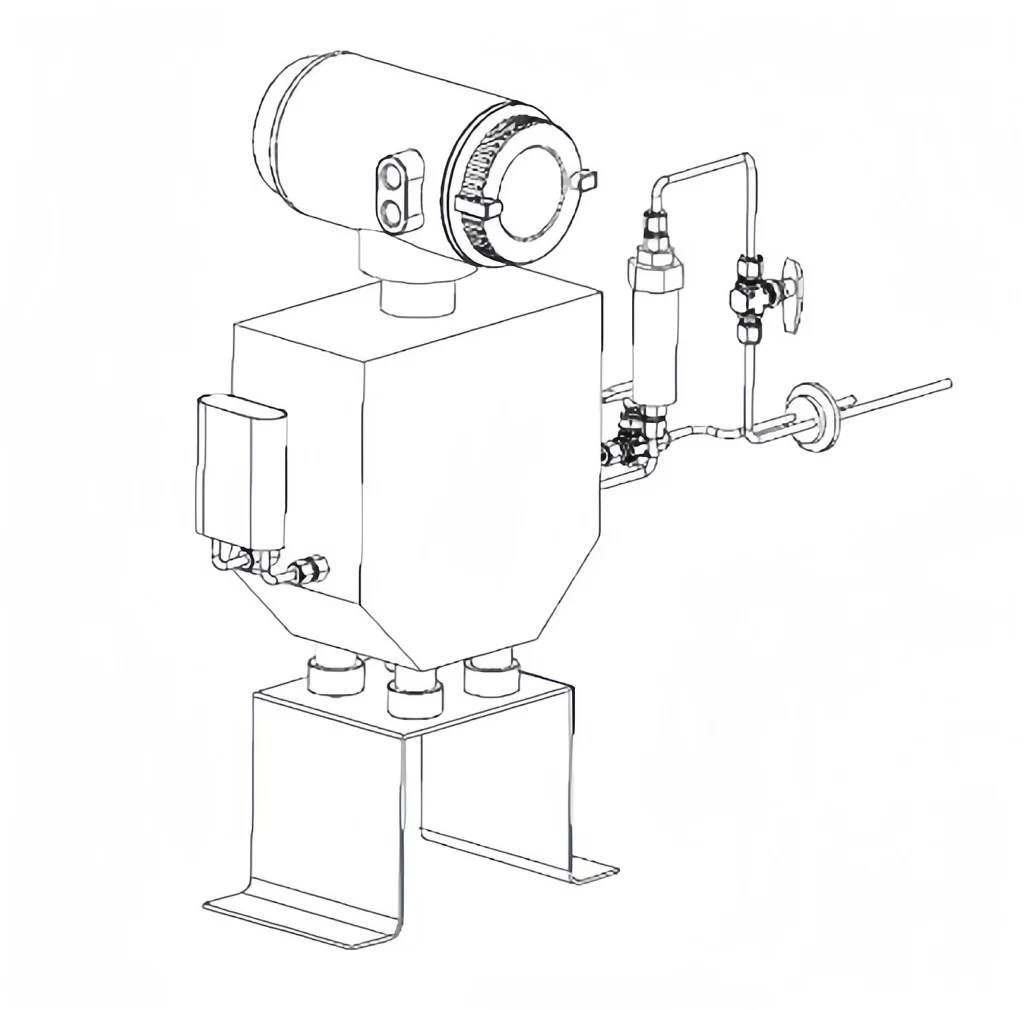 Coriolis Density Meter flange connection
