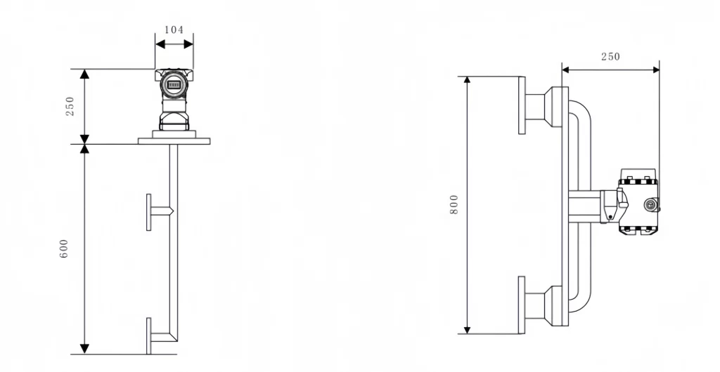DP Density Meter dimensions