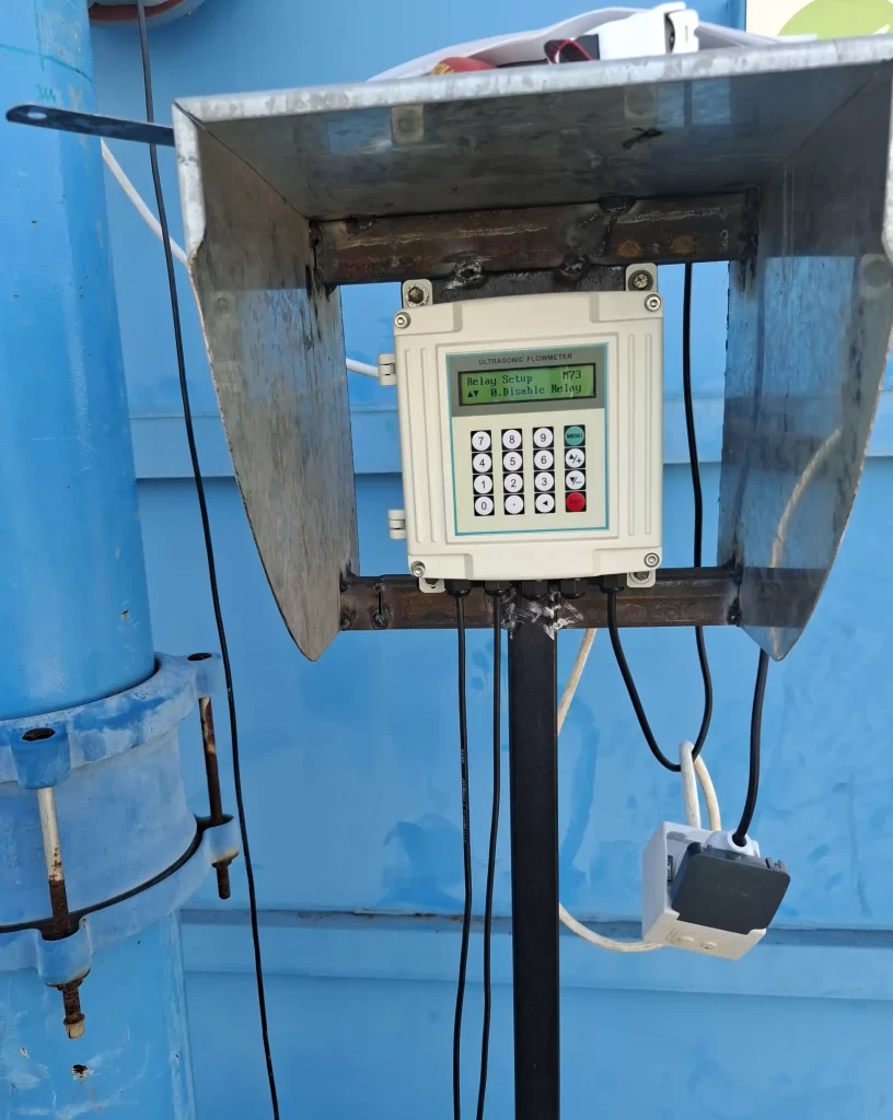 External clamp ultrasonic flow meter 4