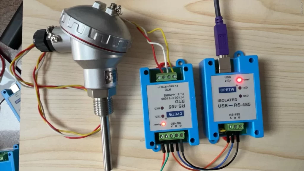 Temperature analog signal sensor