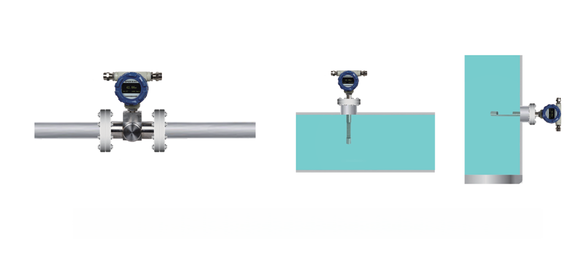 Ultrasonic density meter installation