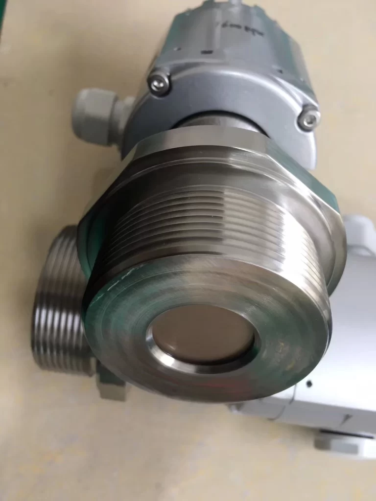 Custom ceramic capacitor sensor with threaded connector