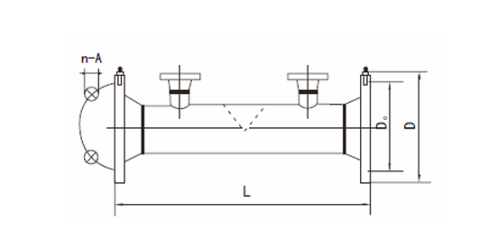 Wedge Flow Meter Dimensions