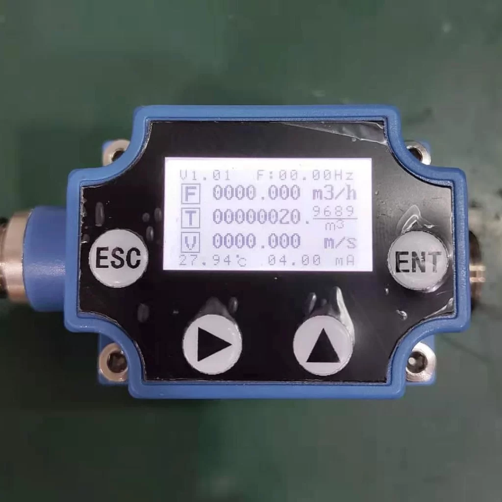 Compact Vortex Shedding Flow Meter Display