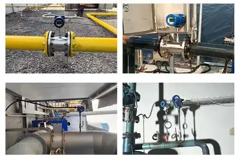 Thermal gas mass flow meter for gas measurement