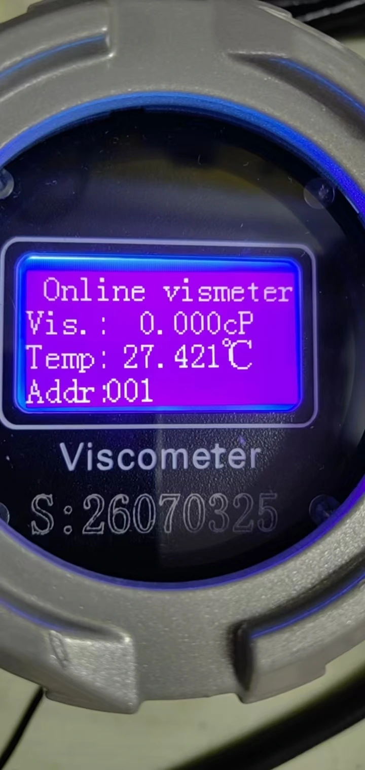 Viscometer display